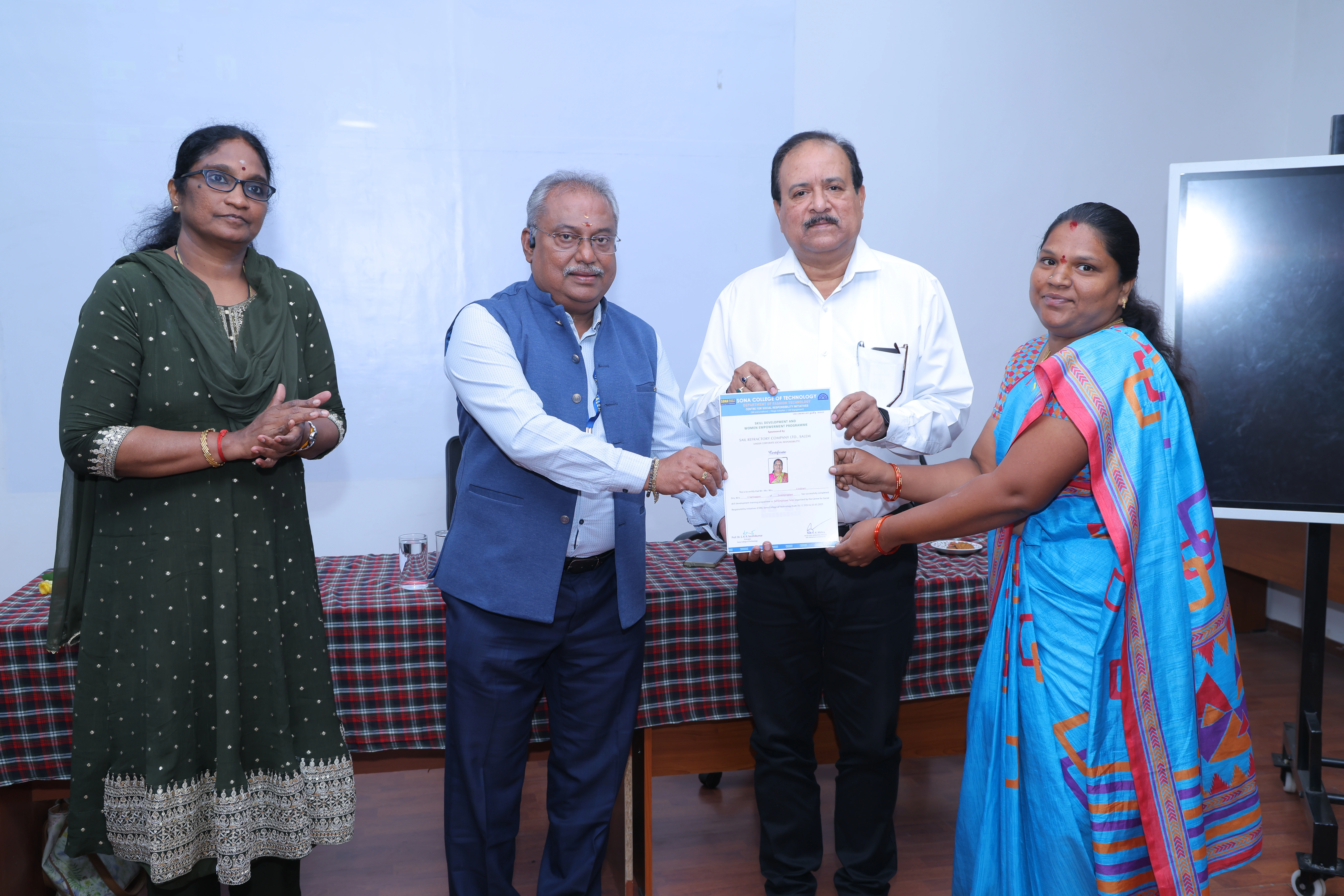 Certificate Distribution Ceremony of Self Employed Tailor and Domestic Data Entry Operator